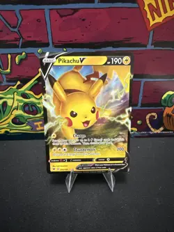 Pokemon TCG SWSH04: Vivid Voltage Pikachu v Card 043/185 Ultra - Image 1