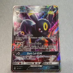 Pokemon Umbreon GX 80/149 Ultra Rare Full Art Holo Card SM Base Set - Image 1