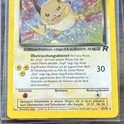 Pokemon Dunkles (Dark) Raichu 83/82 WotC Team Rocket German Unlmited Secret Rare - Image 4