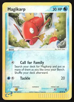 Magikarp Reverse Holo 60/97 Pokemon ex Dragon - Image 1