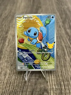 Squirtle MEP 039 First Partner Illustration Rare Black Star Promo Pokemon - Image 1