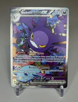 Team Rocket's Crobat ex 234/182 SIR, Destined Rivals, Full Art, Pokemon TCG, NM - Image 1