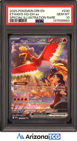 Pokemon 2025 Ethan's Ho-Oh ex 230/182 SIR Destined Rivals GEM MINT PSA 10 - Image 1
