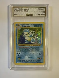 2023 Pokemon Classic CLB 003/034 Blastoise HOLO - AGS 10 GEM-MT - Image 1