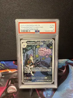 Pokemon TCG Team Rockets Weezing Destined Rivals 199/182 PSA 9 - Image 1