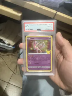 2021 POKEMON CELEBRATIONS #011 MEW PSA 8 - Image 1