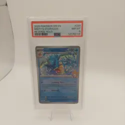 2025 POKEMON DRI EN-DESTINED RIVALS #049 MISTY'S GYARADOS PSA 8 - Image 1