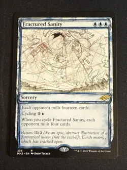 1x Fractured Sanity (336) Showcase Modern HOrizons 2 LP MTG Magic x1 MKE - Image 1