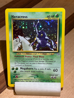 Heracross #6 Spiral - Neo Genesis 2000 Pokemon - 6/111 Unlimited Holo Rare - Image 1