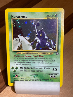 Heracross #6 Spiral - Neo Genesis 2000 Pokemon - 6/111 Unlimited Holo Rare - Image 2