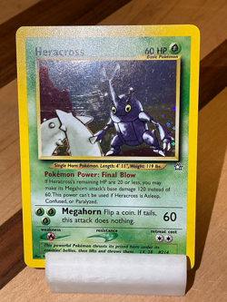 Heracross #6 Spiral - Neo Genesis 2000 Pokemon - 6/111 Unlimited Holo Rare - Image 3
