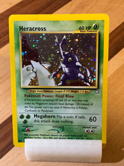 Heracross #6 Spiral - Neo Genesis 2000 Pokemon - 6/111 Unlimited Holo Rare - Image 4