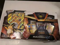 Pokemon SM3.5 Shining Legends RaichuGX Special Collection Damaged Box Packs Good 820650803635 - Image 1