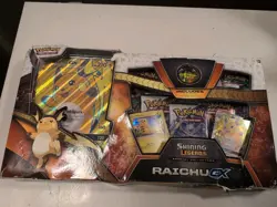 Pokemon SM3.5 Shining Legends RaichuGX Special Collection Damaged Box Packs Good 820650803635 - Image 3
