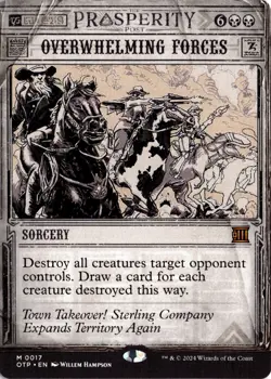 Overwhelming Forces (17) M Outlaws of Thunder Junction: Breaking News NM MTG - Image 1