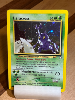 Heracross #6 - Neo Genesis 2000 Pokemon - 6/111 Unlimited Holo Rare - Image 1