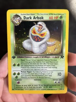 Pokemon TCG Dark Arbok Team Rocket 2/82 Holo 1st Edition Holo Rare - Image 2
