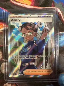 Pokemon TCG: 2025 Trainer Amarys 132/131- ULTRA RARE HOLO-Prismatic Evolutions - Image 1