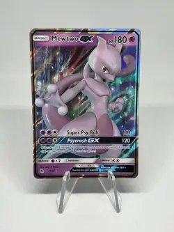 Pokemon TCG Mewtwo GX 31/68 Hidden Fates Holo Rare Full Art! - Image 1