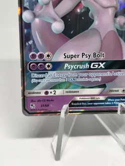 Pokemon TCG Mewtwo GX 31/68 Hidden Fates Holo Rare Full Art! - Image 4