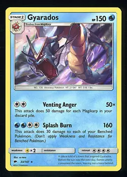 GYARADOS 2017 Pokemon Burning Shadows Holo #33 - NM - Image 1
