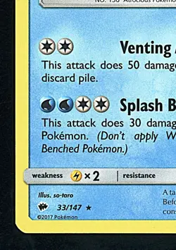 GYARADOS 2017 Pokemon Burning Shadows Holo #33 - NM - Image 5