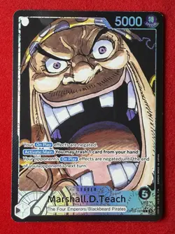 One Piece TCG Marshall.D.Teach Leader OP09-081 Alt Art - Image 1