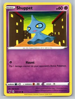 Shuppet 067/185 Vivid Voltage Pokemon Card Psychic Type Basic Haunt Ghost - Image 1