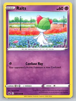 Pokemon Ralts 059/198 Chilling Reign Common Psychic Regular TCG Card NM - Image 1