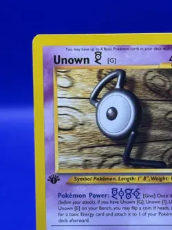 Pokemon Card Unown [G] 27/105 Neo Destiny 1st Edition - Image 2