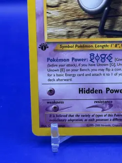 Pokemon Card Unown [G] 27/105 Neo Destiny 1st Edition - Image 5