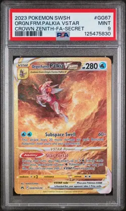 Origin Forme Palkia Vstar GG67/GG70 Crown Zenith Pokemon Card GOLD SWSH TCG - Image 1