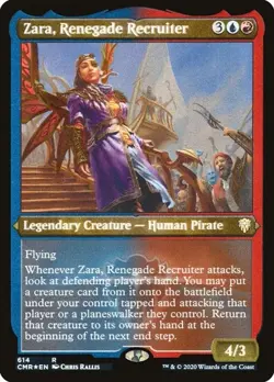 Zara, Renegade Recruiter - Foil Etched Commander Legends NM MTG - Image 1