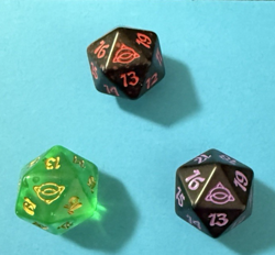 MTG LOTR LORD OF THE RINGS SPINDOWN D20 DICE PRERELEASE (three of) - Image 1