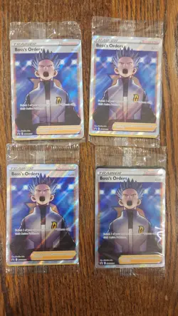 Pokemon SEALED Boss's Orders SWSH251 + 132/172 Full Art Cosmos Holo Pack! - Image 2