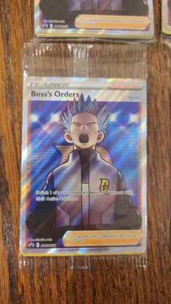 Pokemon SEALED Boss's Orders SWSH251 + 132/172 Full Art Cosmos Holo Pack! - Image 5