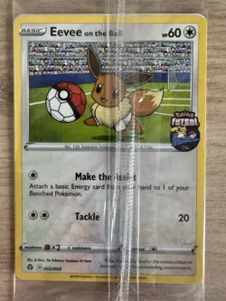 Pokemon Eevee On The Ball 002/005 Pokemon Futsal Sealed - Image 1
