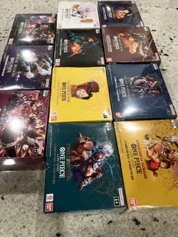 One Piece Set Bundle - English Booster Boxes Sealed - OP1 (White bottom) - OP11 - Image 3