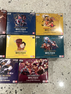 One Piece Set Bundle - English Booster Boxes Sealed - OP1 (White bottom) - OP11 - Image 4