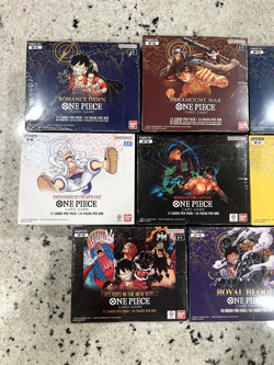 One Piece Set Bundle - English Booster Boxes Sealed - OP1 (White bottom) - OP11 - Image 5