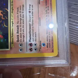1999 Pokemon Jungle Flareon Holo PSA 7 Perfect Card Check The Pictures Good Cntr - Image 5