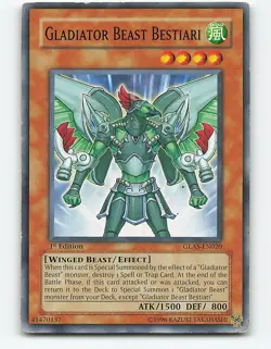 Gladiator Beast Bestiari #GLAS-EN020 1st Edition Yugioh Card - Image 1