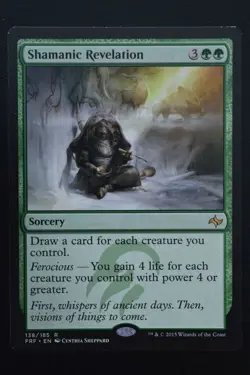Magic The Gathering MTG SHAMANIC REVELATION Fate Reforged LP Lightly Played - Image 1