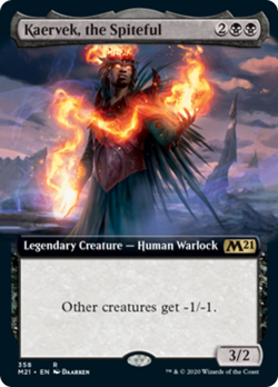 Kaervek, the Spiteful (Extended Art) Core Set 2021 / M21 NM CARD ABUGames - Image 1