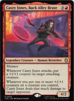 Casey Jones Back Alley Brute R Commander: Teenage Mutant Ninja Turtles 22 NM MTG - Image 1