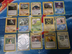 VINTAGE Pokemon Gym Heroes 104 Card C/UC/R Partial Set NO Duplicates 15 RARES - Image 1