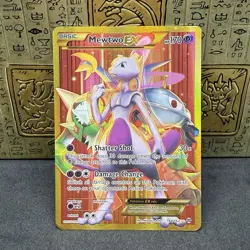 Mewtwo EX Full Art 164/162 Secret Rare Breakthrough Pokemon Card LP/MP - Image 1