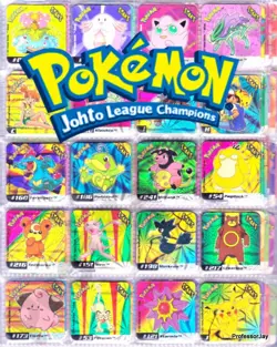 POKEMON GO CARD STAKS JOHTO LEAGUE CHAMPIONS MAGNET PANINI 2002 WOTC TCG - Image 1