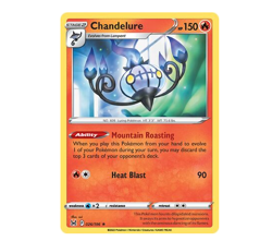 Pokemon TCG - Chandelure 026/196 - Lost Origin / Trick or Trade - Holo Rare NM - Image 3