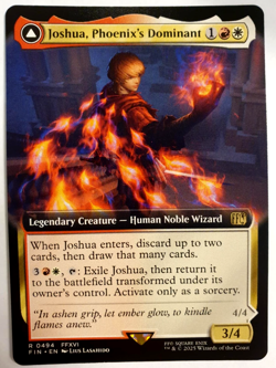 MTG Final Fantasy - Joshua, Phoenix's Dominant - Extended Rare - 0494 NM - Image 1